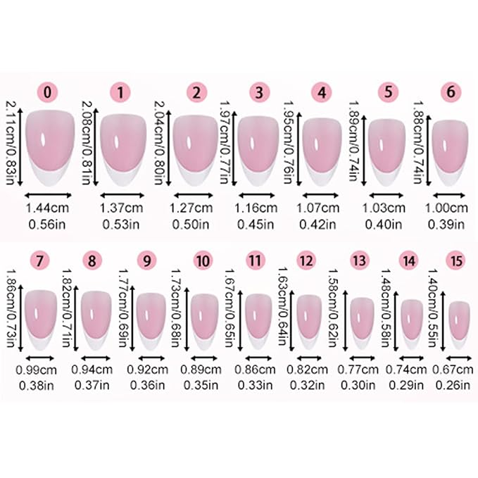160Pcs French Tip Press on Nails Short Almond Fake Nails Glossy Acrylic False Nails Soft Gel Artificial Nails Glue on Nail for Women Girls Manicure Nail Decoration 5 Packs