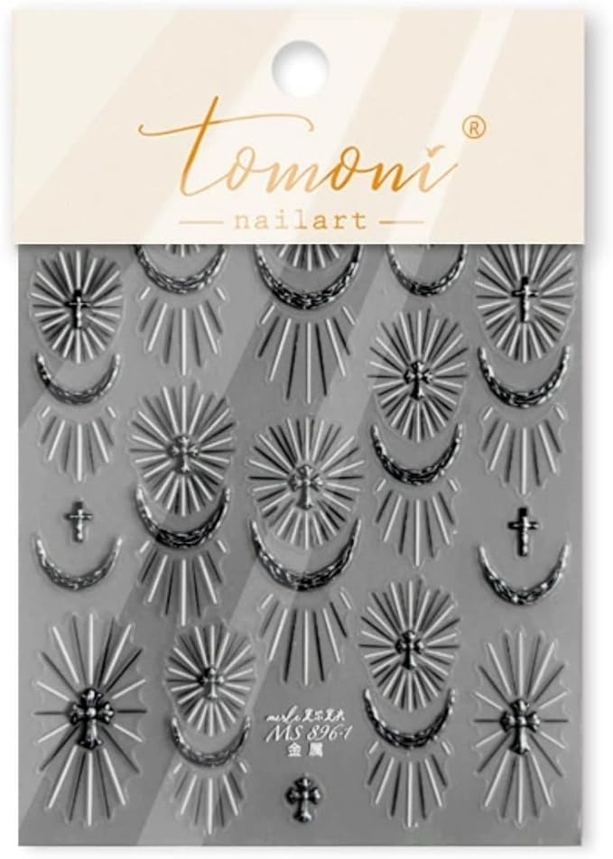 Gold Sliver Nail Art Stickers Decals French Tip Nail Stickers 3D Self Adhesive with Glitter Nail Decals Supplies Nail Art Design Decoration Accessories for Women Girls 2 Sheets