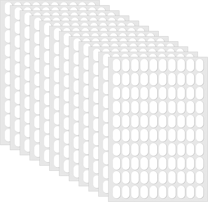 1200 Pcs False Tip Double Sided Adhesive Tapes for Nail Art Display, Clear Nails Adhesive Tabs, Press on Fingernail Stickers,Pre-Cut Strips for Nail Art Holder and Display Book