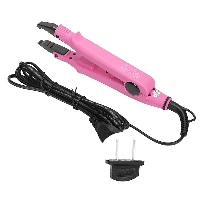 Brrnoo Hair Extension Fusion Bonding Tool, Ceramic Heater Surface Hair Iron for All Types of Hair Extensions, #2, 2.5m Cord, 25W