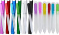 12 Pack Glass Nail Files with Case Crystal Glass Fingernail Files Double Sided Glass Nail File Mixed Color Manicure Set Christmas Gifts Stocking Stuffers