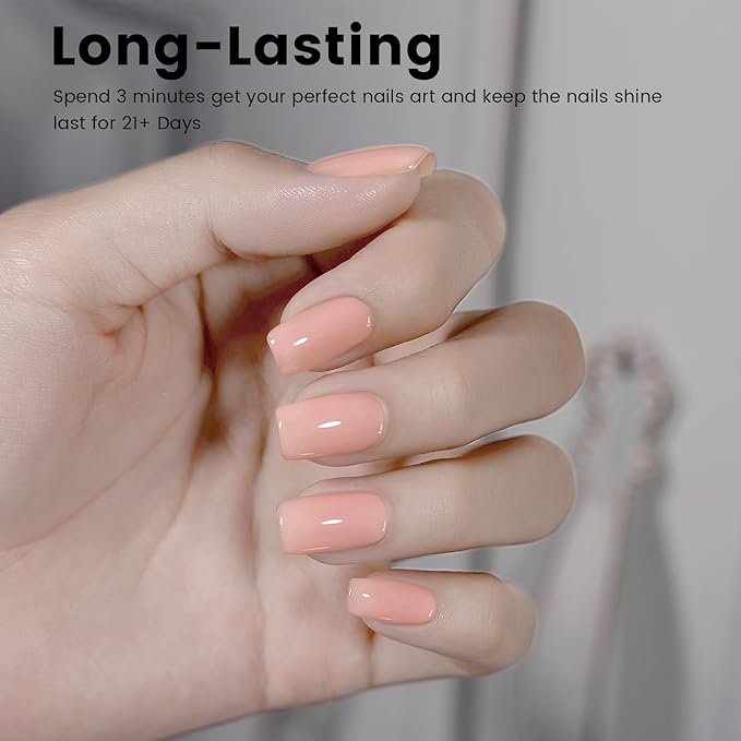 RARJSM Rubber Base Coat Gel Polish Nude Warm Pink Skin Tone Rubber Base Gel for Nails Natural Nude Color French Manicure Extend Gel Soak Off Curing Requires Single Bottle 15ml Salon Home DIY Use