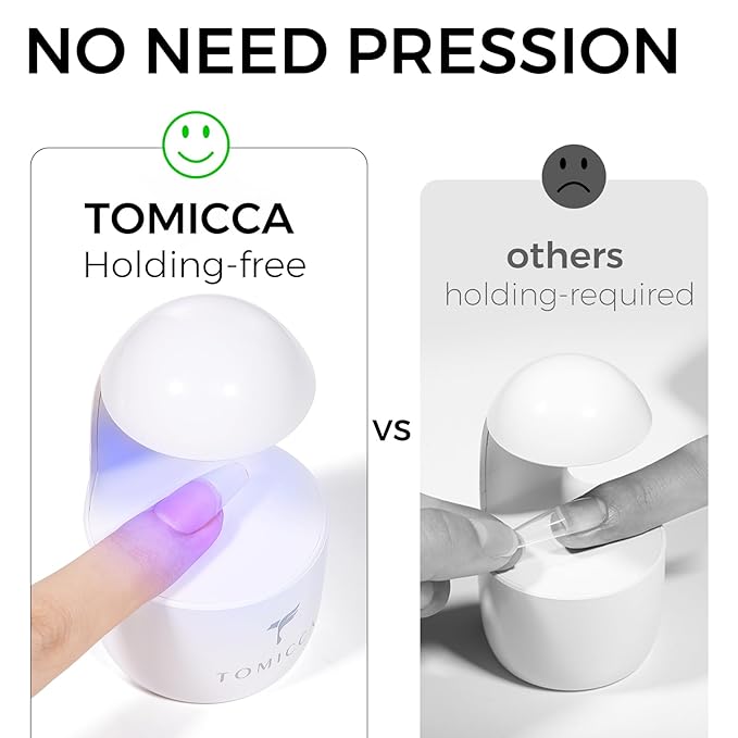 TOMICCA 4 in 1 Nail Glue for Press Ons 30g Gel Nail Glue Strong for Acrylic Nails Lamp Curing Needed UV