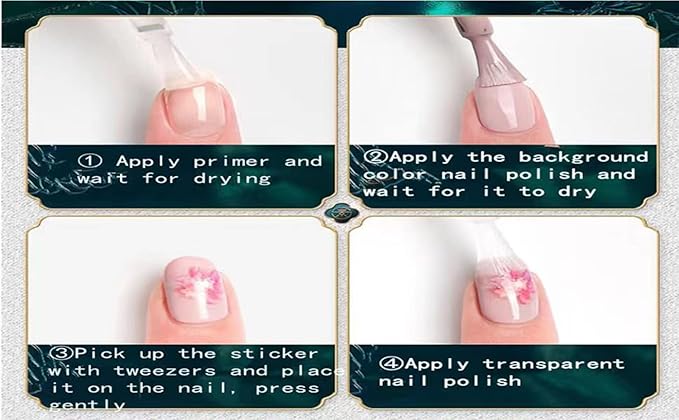 New Cartoon Anime Princess Moon Hare Nail Sticker Decals 5D Embossed(2 Sheets) + 3D Diamond Nail Art Accessories(4 Pcs)