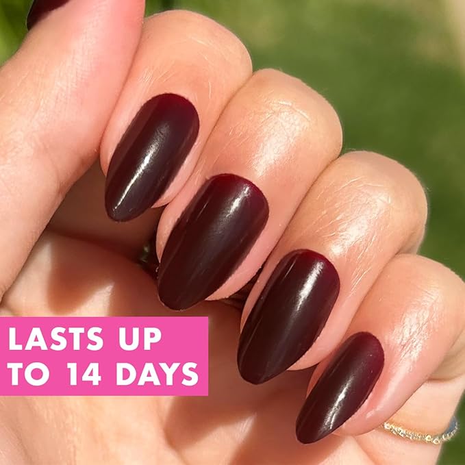 Olive & June Instant Mani Press-On Nails (Glue) | 42 Fake Nails, 21 Sizes | Non-Toxic, Long-Lasting Recycled Materials Realistic Look | Salon-Quality at Home | Medium, Almond | Obsessed