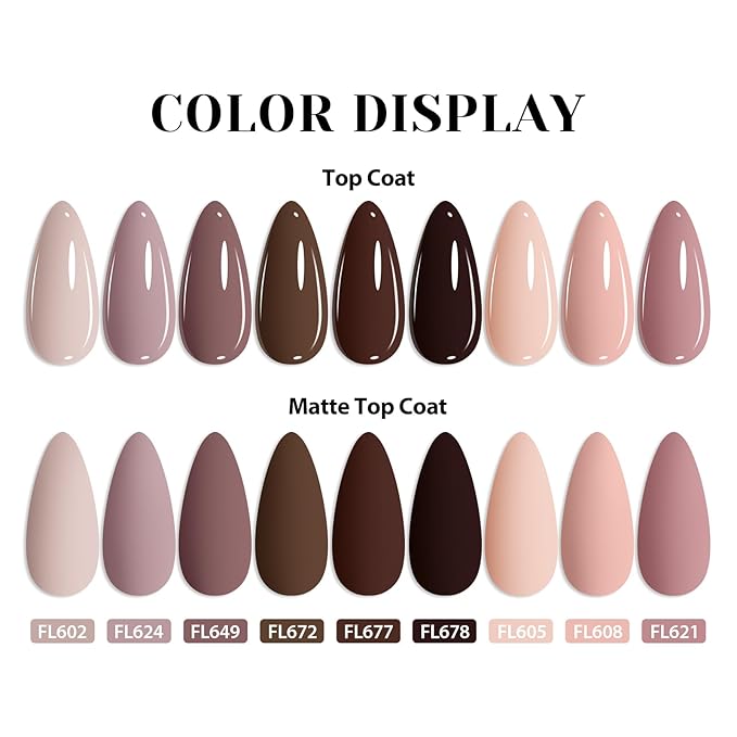 Gel Nail Polish Kit,12PCS Red Black Nude Pink Silvery Nail Polish Set,Suitable for All Seasons,Soak Off UV Nail Art Manicure Gifts for Women Girl DIY Salon Home