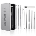 Ingrown Toenail Tool Removal Tool Kit, 10PCS Surgical Stainless Steel Professional Ingrown Toenail File and Lifters Manicure Care Treatment for Nail Correction Under Sidewall Clean