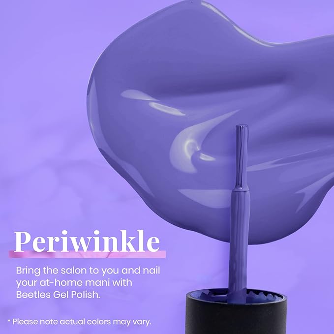 Beetles Purple Gel Polish - 1pc 15ml Periwinkle Pale Soft Purple Gel Spring Colors Soak Off Uv Lamp Nail Art Manicure Salon Design DIY Home Gift for Women Girls