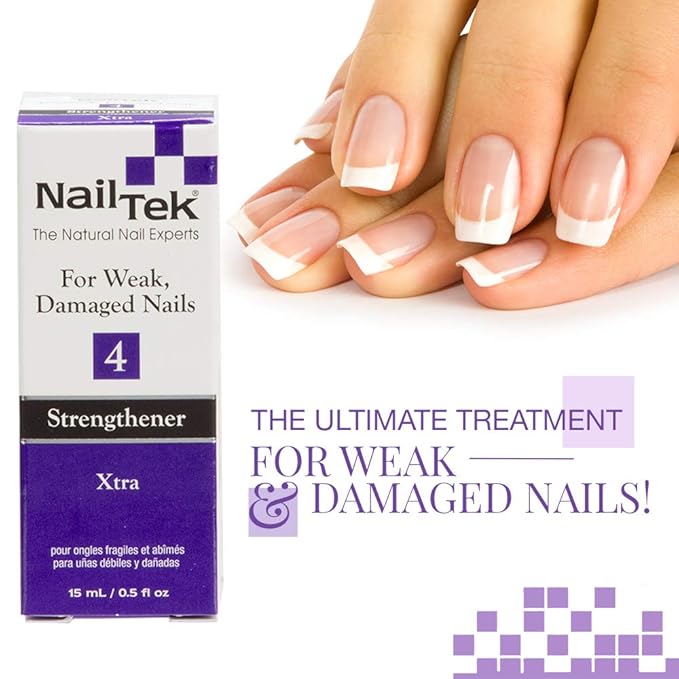 Nail Tek Xtra 4, Nail Strengthener for Weak and Damaged Nails, 0.5 oz, 2-Pack