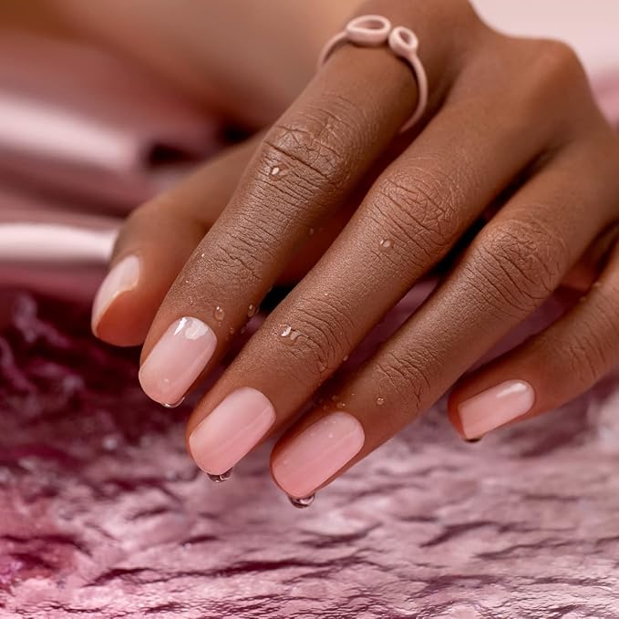 Rarjsm Pink Rubber Base Gel Polish, Soft Pink Nail Repair, 15ml Nude Gel Polish, French Manicure
