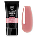 ROSALIND Nude Pink Christmas Poly Nail Gel, 2 oz Extension Rose Pink Neutral Builder Pink Gel Quick Building, Gel Acrylic Poly in Tubes for Nail Extension