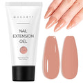 Makartt Poly Nail Gel Hema-Free 50ML Nude Nature Builder for Nail Extension All Season Gel Color 3D Molding Gel Nail Strengtheners Long-Lasting DIY Salon Quality-A Siesta
