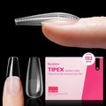 Beetles Tipex Instant Apex Nail Tips, Coffin Medium, 16 Sizes (00–14), 192pcs, Built-In Apex, No Builder Gel Required, Thicker Strong Acrylic Tips for DIY Nail Extensions