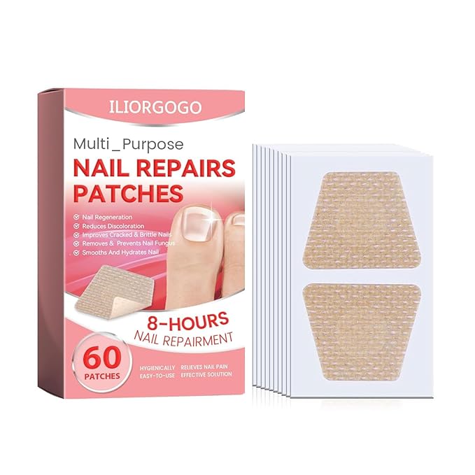 Nail Patches - Toenail Care for Toenail Fingernails - 8-Hour Nightime Nail Renewal - 60 PCS