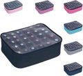 Small Clear Nail Polish Organizer Holds 30 bottles(15ml-0.5fl.oz) Nail Polish Case Multifunctional Nail Polish Bag organizer, Cosmetic Travel Makeup Cases for Women Black