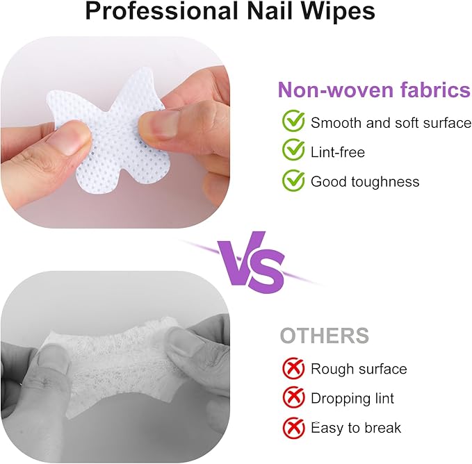 200pcs Nail Cotton Pads, 1 Pull-Off Pump-Style Bottle Suitable for Nail Care Wipes, Nail Cleaning Pads, Mascara Extension Glue Cleaning Wipes Care Product Sets (White)