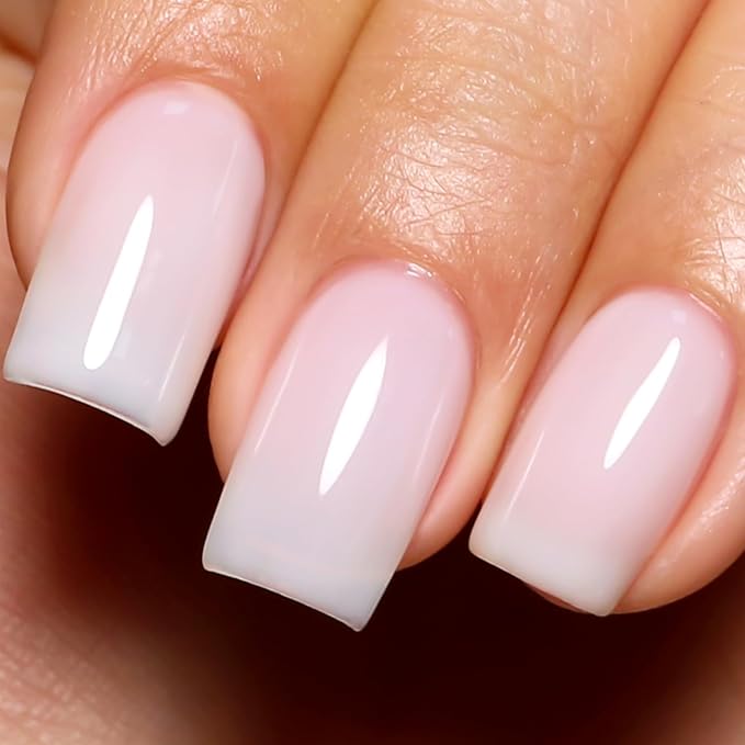 Imtiti Gel Nail Polish, 1 Pcs 0.5 Fl Oz Milky White Nude Gel Polish Soak Off LED U V Nail Gel Polish Neutral Gel Nail Polish DIY Nail Art Starter Manicure Salon Gel Nail Kit for Women Girls
