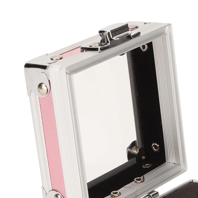 Nail Drill Bit Holder,ANGGREK 25 Holes Drill Bit Case 3 Layer Sponge Transparent Cover Storage Displayer Box for Acrylic Nail Drill Bit Rivet Reinforcement