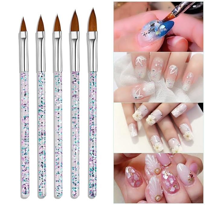 Nail Art Brushes Set, 32pcs Nail Design Painting Brushes, Professional Nail Art Design Brushes, Nail Fine Liner Brushes, Black