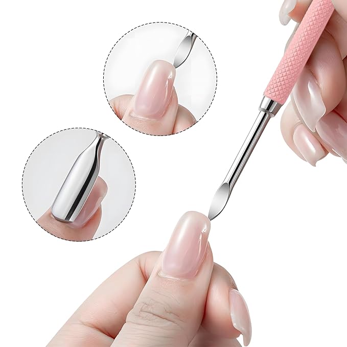 Cuticle Trimmer Cuticle Nippers,Professional Cuticle Remover Tool Kit，Stainless Steel Manicure Tools for Nail Care and Dead Skin Removal(Pink)