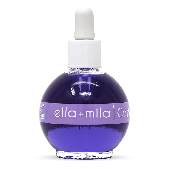 ella+mila Calming Cuticle Oil with Lavender & Chamomile - Soothing Nail & Cuticle Care - Vegan - 2.3 fl oz