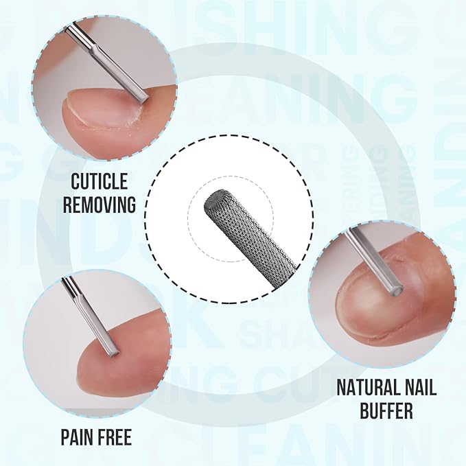 Makartt Nail Drill Handpiece for Up200 Machine Bundle With 3XF Nature Nail Buffer Bit