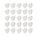 Glass Nail Polish Color Card,50PCS Crystal Nail Art Color Display Tips Transparent Nail Practice Card Design for Beauty Salon