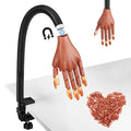 Practice Hand for Acrylic Nails: Magnetic Nail Practice Hand Flexible Fake Hand For Nail Practice Movable Manicure Hand Practice with 100PCS Nail Tips