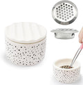 Nail Brushes Washing Cup, Monomer Dish, Dappen Dish with Lid, Easy Cleaning Portable Mesh, Acrylic Brush Cleaner & Nail Brush Holder, Nail Art Brush Washer for Nail Sequins Glitter Powder (NAPB072)