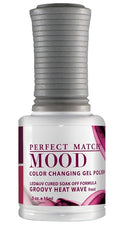 LeChat Perfect Match Mood Gel Polish, Groovy Heat Wave, 0.500 Ounce (MPMG01)