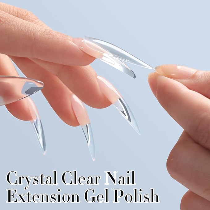 Double Rhythm 3D Nail Gel Clear Solid Sculpting for Art Non-Sticky Hard Gel for Building Carving Molding Nail Extension Soak Off UV/LED Nail Art Salon Home DIY 0.5 Oz (Clear)