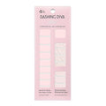 Dashing Diva Gloss Nail Strips - Handle with Care - UV Free, Chip Resistant, Long Lasting Gel Stickers - Contains 32 Wraps, 1 Prep Pad, 1 File