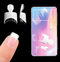 Krofaue French Nail Tips - 120PCS Acrylic White Fake Nails Art Tips 12 Sizes Half Cover False Nails Wrap Edge Square Nails with Case for DIY Nail Extensions