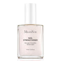 MelodySusie Nail Strengthener and Growth Treatment, 2-in-1 Ridge Filling Base Coat & Glossy Concealer Polish for Damaged Nail Repair and Healthy Shine,Gifts for Women 15ml 0.5 Fl Oz Sparkling White