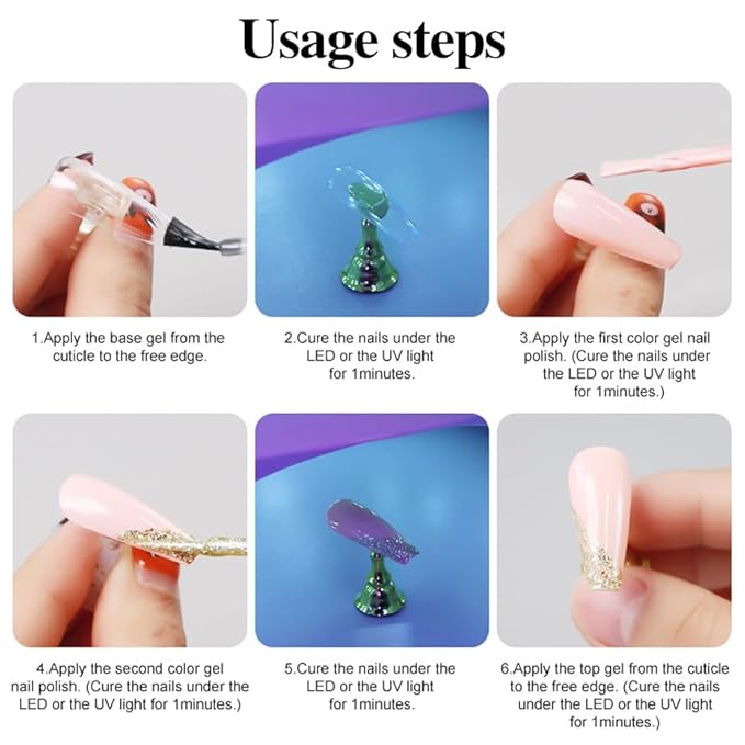 Nail Liner Gel Polish Kit,12 Colors Line Art Painted DIY Nail Polish,2in1 Ultra-fine Brush Head French Pull Line Graffiti Drawing Flower Stripe Design UV Gel Varnish For Nail Art Salon