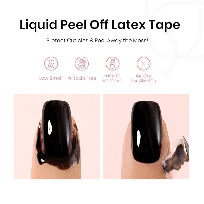 Beetles French Tip Tool: Stamp Gel Silicone Nail Stamp Kit with Long Silicone Stamper, Peel off Cuticle Guard and Nail Stamper Gel Polish, Soak off Uv Led Lamp Manicure Gifts for Women