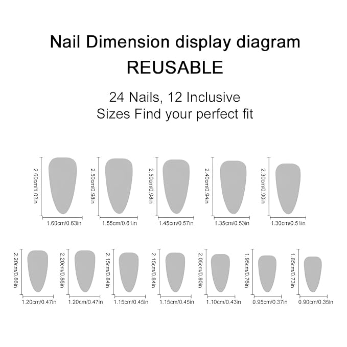 Leopard Print Press on Nails Medium Almond Fake Nails French Tip Nails Press Ons Brown False Nails with Rhinestones Design Glossy Full Cover Glue on Nail Fall Stick on Nail for Women 24Pcs