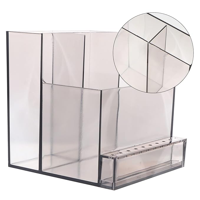 2pcs Nail Art Polisher Holder Manicure Grinding Rack Storage for Nail Drill Bits Easy to Clean Display Box Design