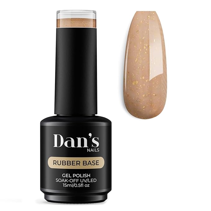 Dan's Nails Rubber Base Gel Polish Coat (Golden Latte)