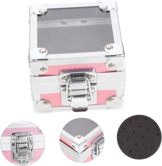 Angoily 2pcs Drill Heads Manicure Perfume Nail - Stand Dustproof Storage Grinding Acrylic Display
