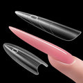 240 PCS Sandwich Nail Dual Forms, 14 Sizes Nail Tips for Builder Gel, Dual Forms for Polygel, Nail Extension for Beginner & Professional, Create Salon Quality Nail Art at Home (Almond-shaped)
