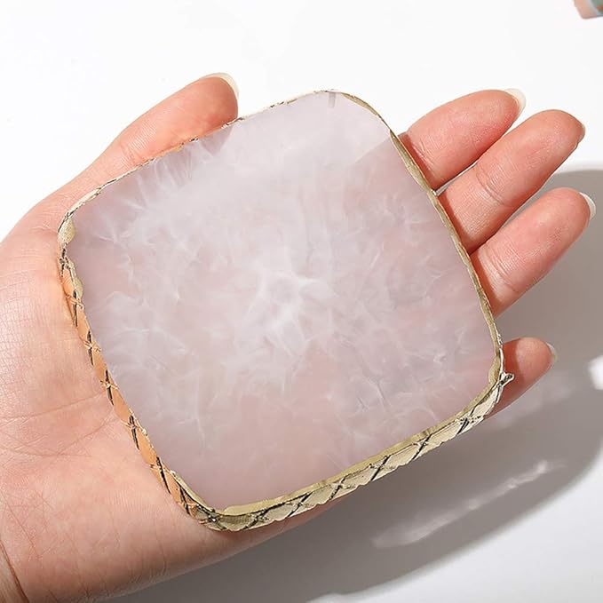 Resin Nail Art Palette Polish Color Mixing Plate Tray Nail Art Display Drawing Plates Cosmetic Mixing Tools Purple