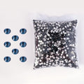 SS3-SS20 Crystal Glass Rhinestone Round Shape Flatbase Strass for DIY Nail Art Decorations Craft Making 14400PCS/Bag (SS10：2.7-2.8mm, Ink Blue)