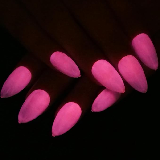 Glow in the dark Clear Gel Polish 10ML semi-clear jelly gel glow magenta color for nail art design (GP66fCR)