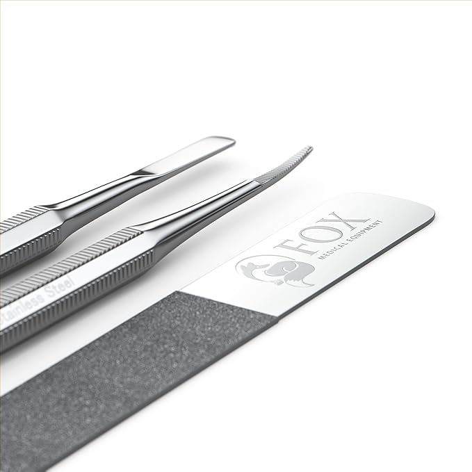 Ingrown Toenail Treatment Kit – Diamond File & Professional Toenail Lifter Tool – Surgical Stainless Steel Set for Pain-Free Relief, Precision Pedicure & Safe Nail Care