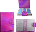 Finger Angel 60 Slots Nail Plates Holder Case Stamping Templates Organizer Retangel Nail Printing Molds Collection Manicure Tool Accessorie-6x12Cm Template Case Rose Red
