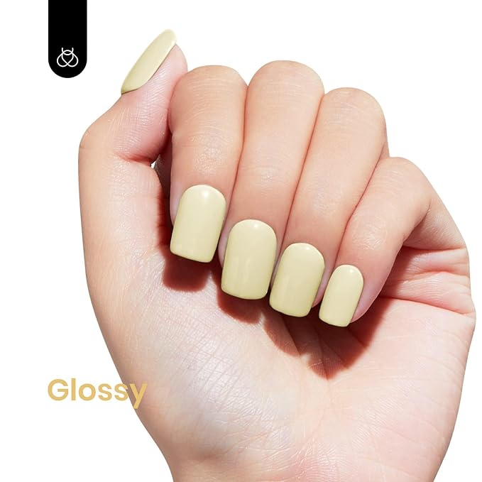 Beetles Yellow Gel Polish - Lemon Cheese 15ML/0.51Fl Oz, Pastel Yellow Gel Nail Polish, Soak Off UV LED Lamp Pastel Nails Art, Long-Lasting Manicure Salon DIY Home Easter Spring Nails - Gifts for Her