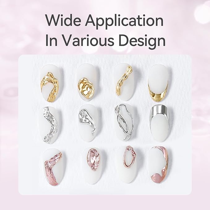 Born Pretty Top Gel for Chrome Nail Powder, 15ml Top Gel for Metallic Gel Nail Polish, Shine Finish and Long Lasting, Soak Off Nail Lamp Gel Nail Art Design