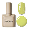 MAYCHAO 15ML Kiwi Green Gel Nail Polish 1Pc Fresh Greenery Gel Polish Soak Off UV LED Nail Polish Nail Art Starter Manicure Salon DIY at Home, 0.5 OZ