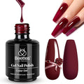 Beetles Oxblood Red Gel Polish Dark Red Full Maroon Red Fall Gel Nail Polish 15ml Soak Off UV LED Needed Nail Art Manicure Salon DIY Design at Home Gifts for Woman